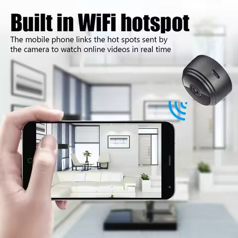 A9 Mini WiFi Camera Wireless Video & Audio Recorder Smart Security Monitoring for Home, Babies & Pets