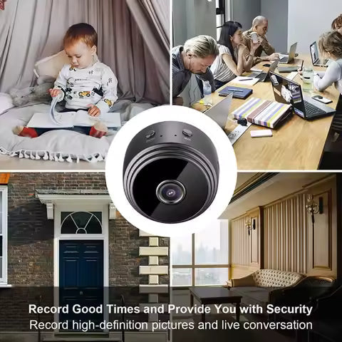 A9 Mini WiFi Camera Wireless Video & Audio Recorder Smart Security Monitoring for Home, Babies & Pets